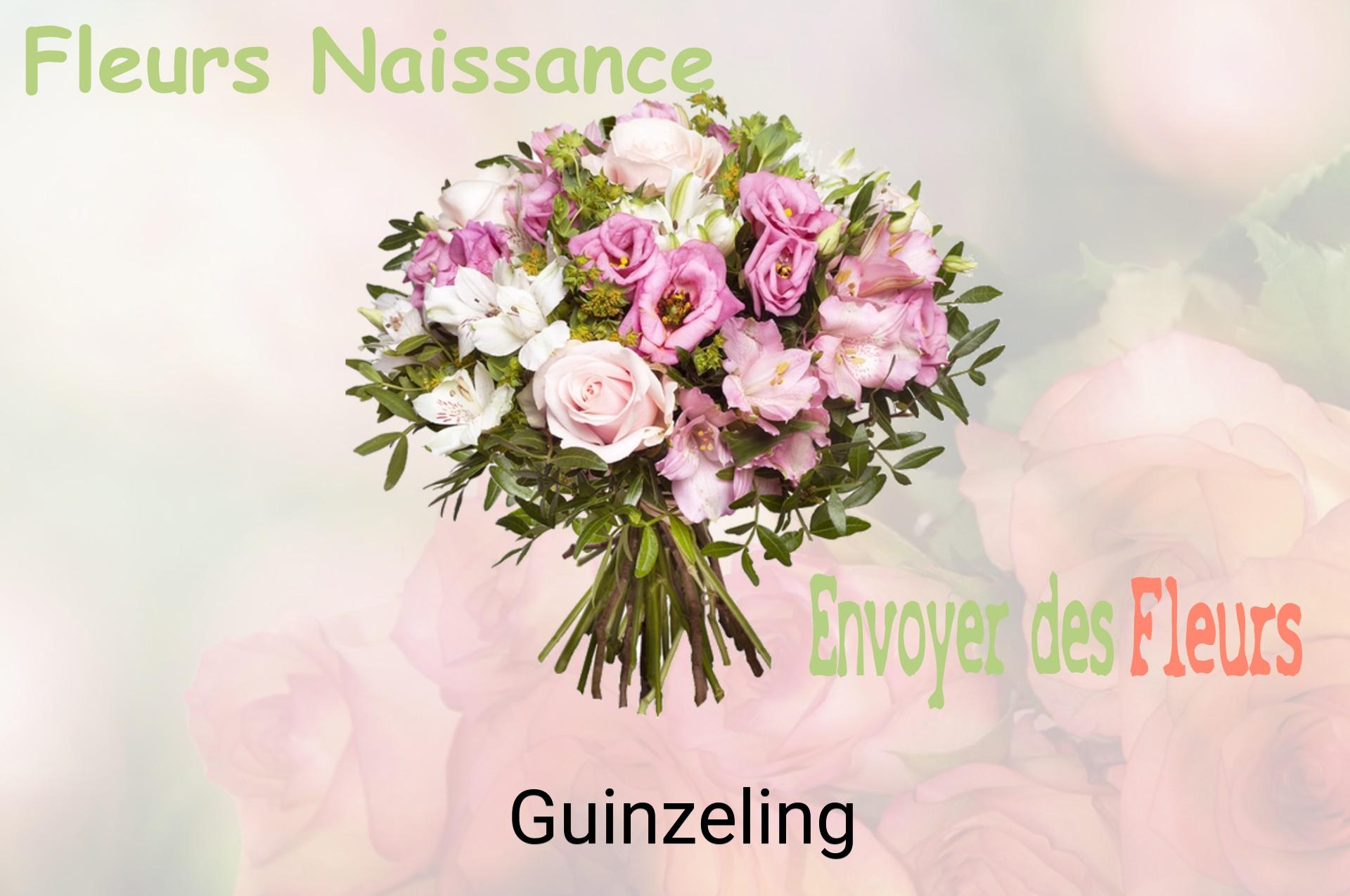 Bouquet de fleurs de naissance livré à Guinzeling